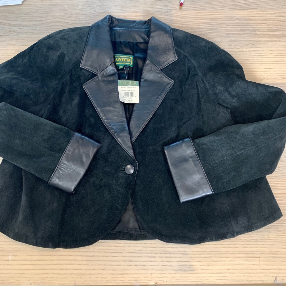 NWT DANIER Suede swing jacket (M)